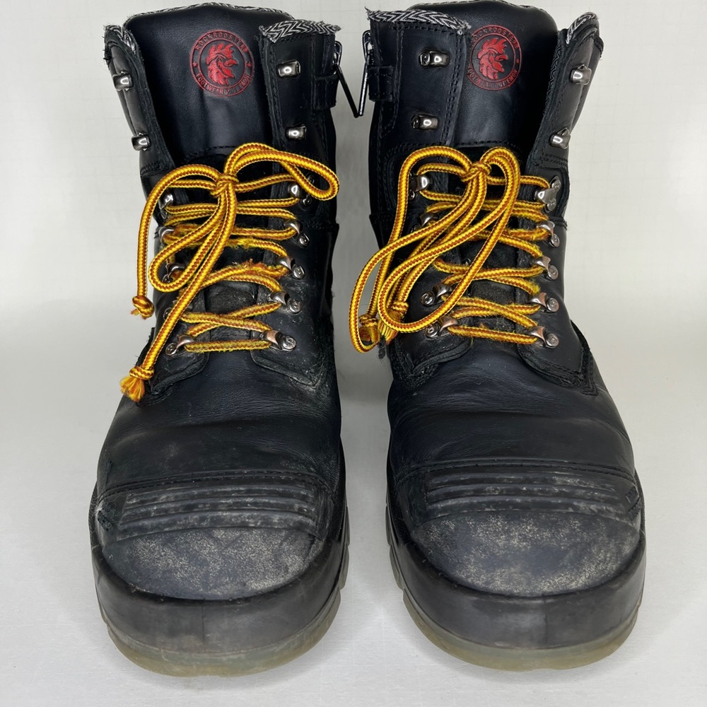 rockrooster boots steel toe AK245Z Men Size 46 US 12 EEE Black Slip Resistant